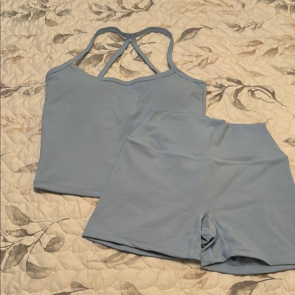 Women's Light Blue Excersise set
